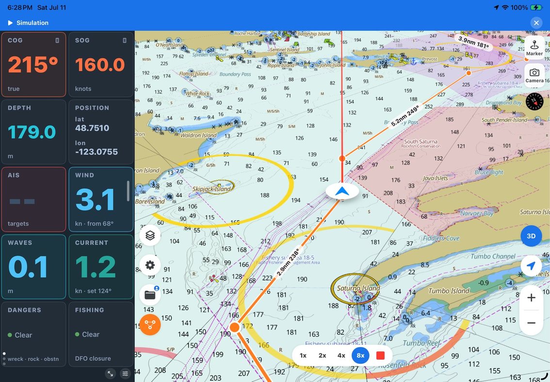 Plan your passage before you leave the dock — routes + simulation