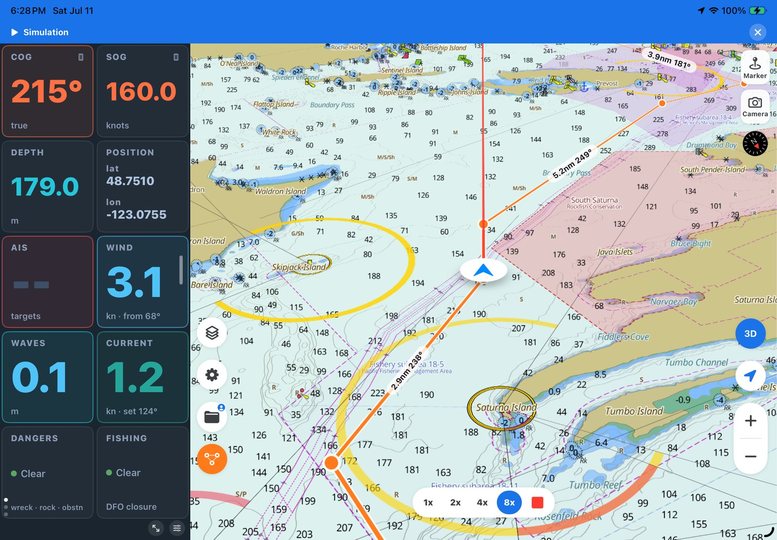 Plan your passage before you leave the dock — routes + simulation